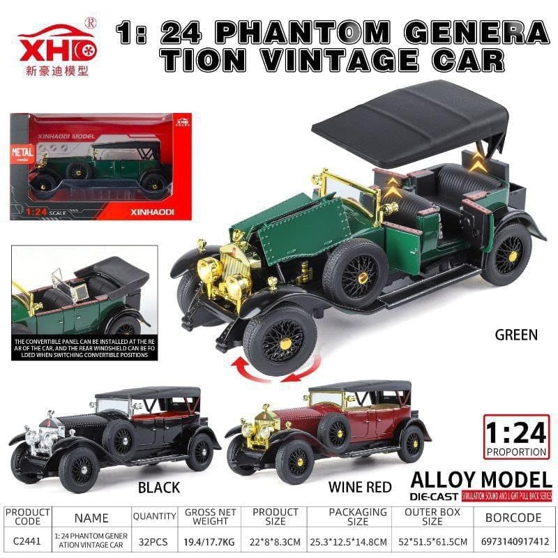 Rolls Royce Phantom 1925 Vintage Toy Car Model