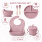 6Pcs Silicone Baby Feeding Set