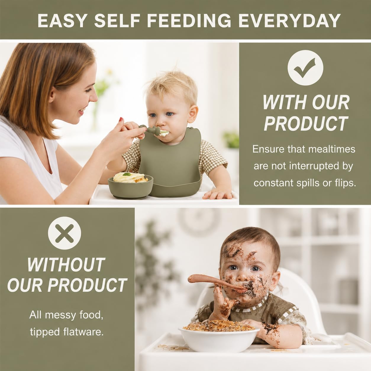 Silicone Baby Feeding Set 6 Pcs – Weaning Kit