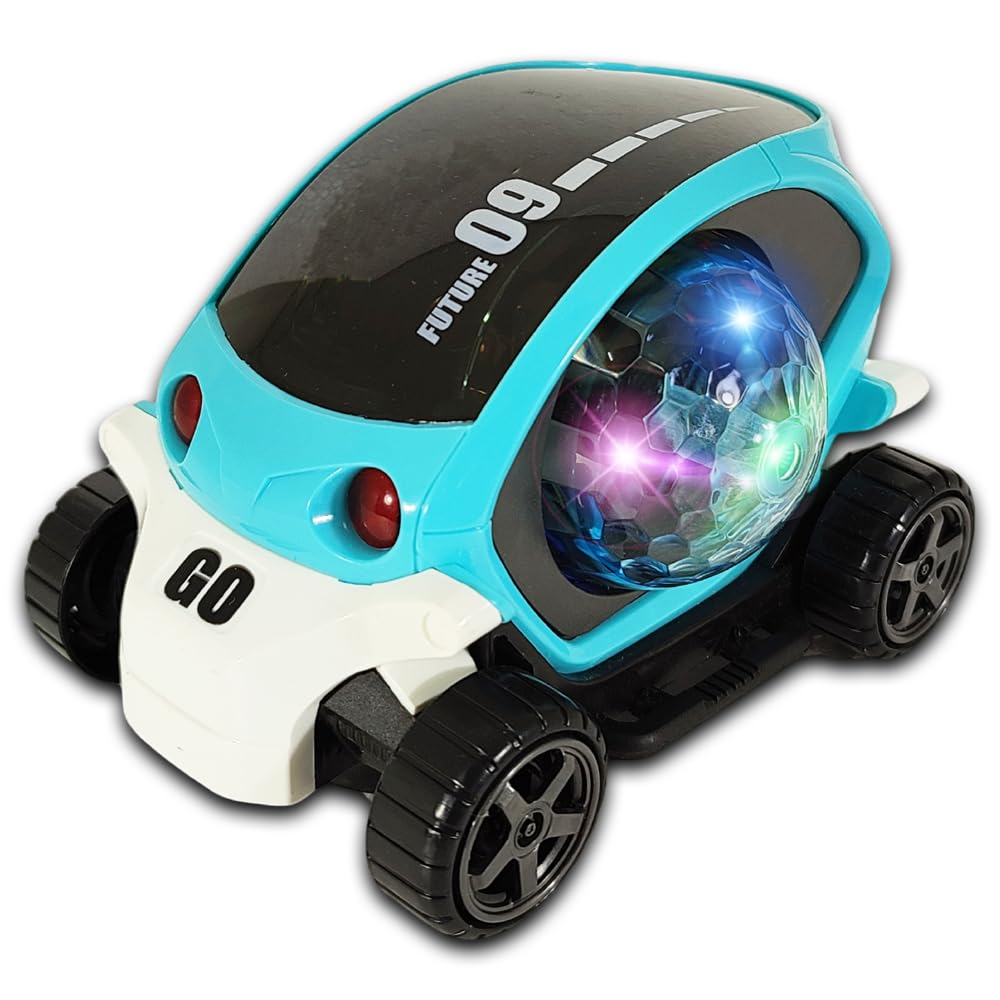 360° Stunt Car With Music & Lights – Bump & Go Toy