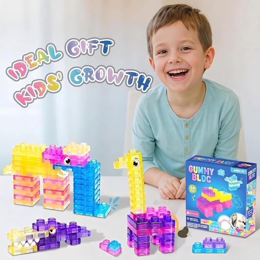 Gummy Soft Magic Building Blocks (24Pcs)