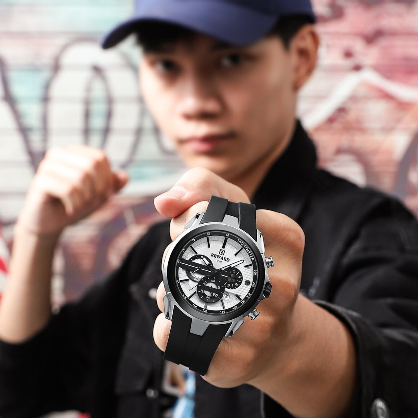 Reward VIP Chronograph Men’s Quartz Watch – White Dial Edition