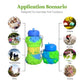 Green Dotted Folding Silicone Water Bottle