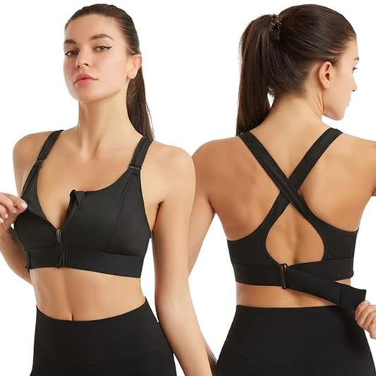 Velcro Adjuster High Impact High Coverage Sports Bra