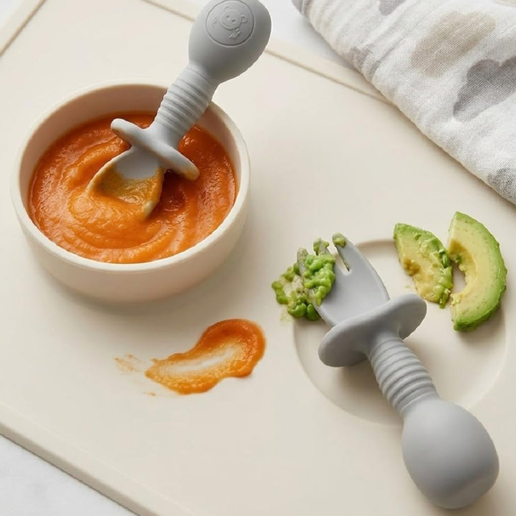 Baby Silicone Spoon & Fork Set
