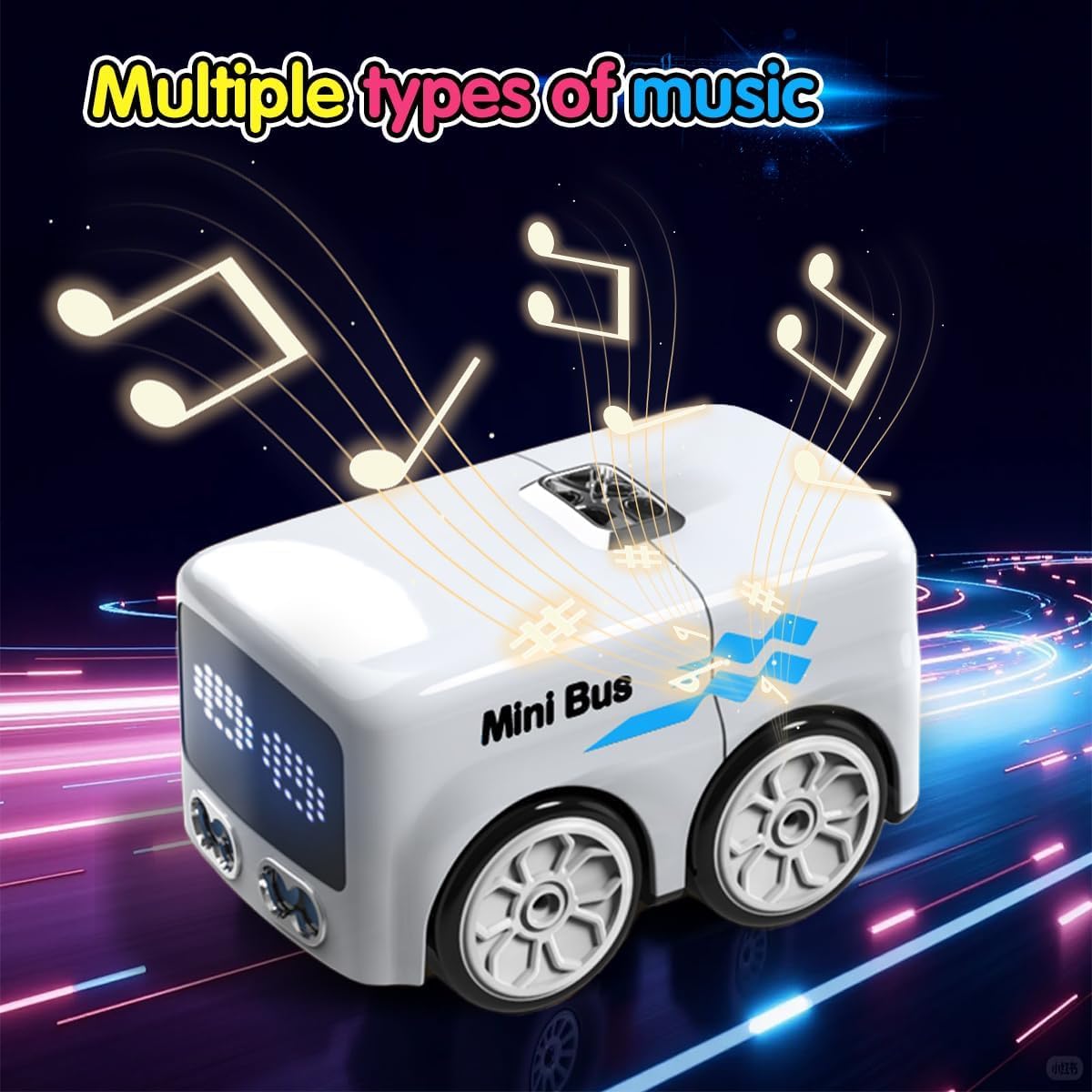 Magic Follow Line Smart Mini Bus Toy