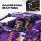 Purple Lambo 1:18 Scale Racing Pull-Back SuperCar Building Blocks Set