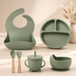 6Pcs Silicone Baby Feeding Set