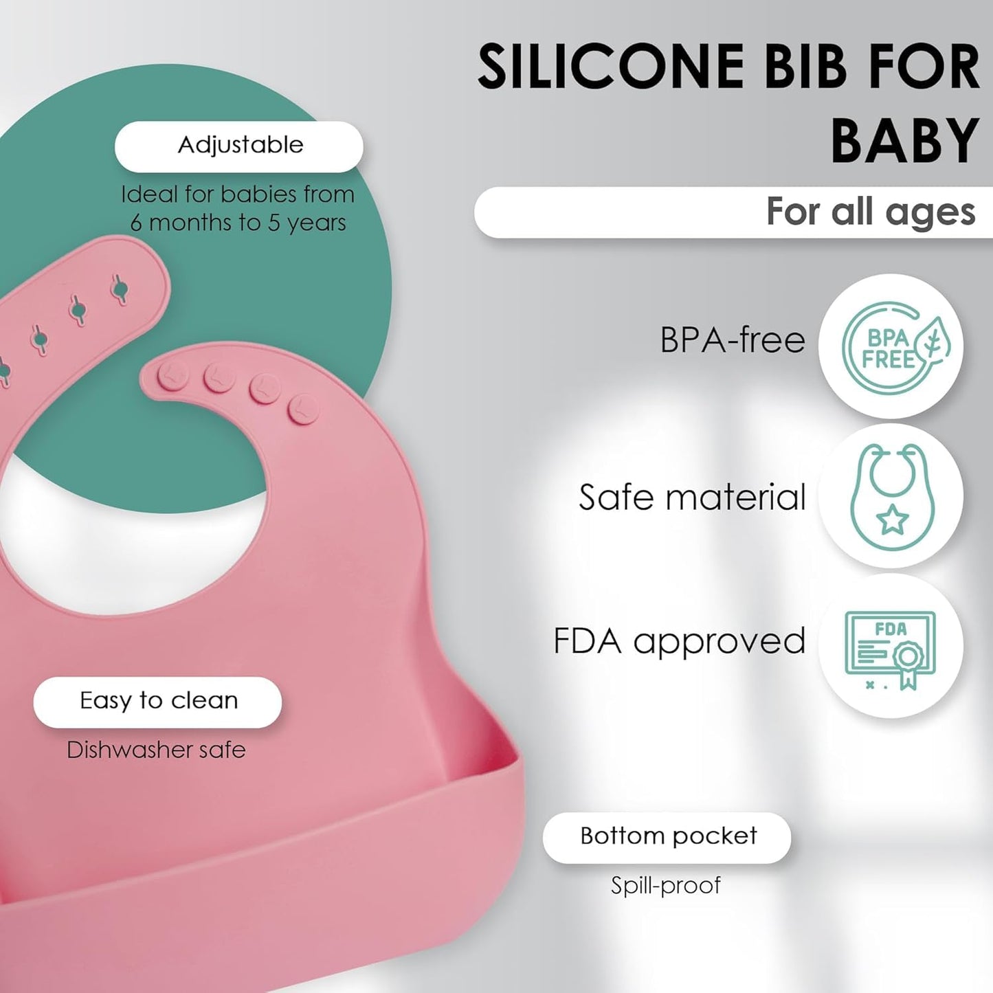Silicone Baby Feeding Set 8 Pcs