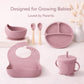 6Pcs Silicone Baby Feeding Set